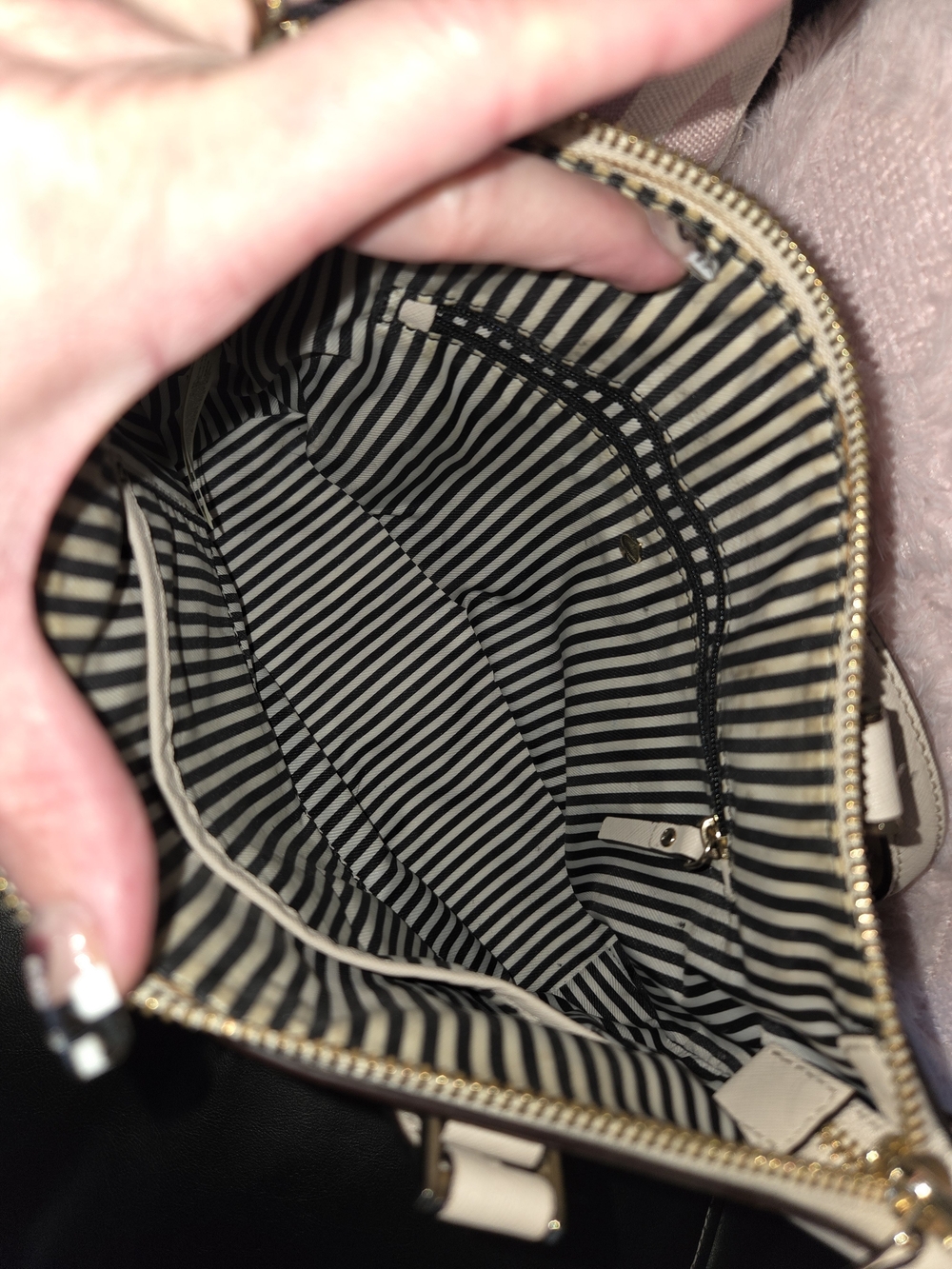 Kate Spade Cream Saffiano Leather Satchel - Picture 3 of 7